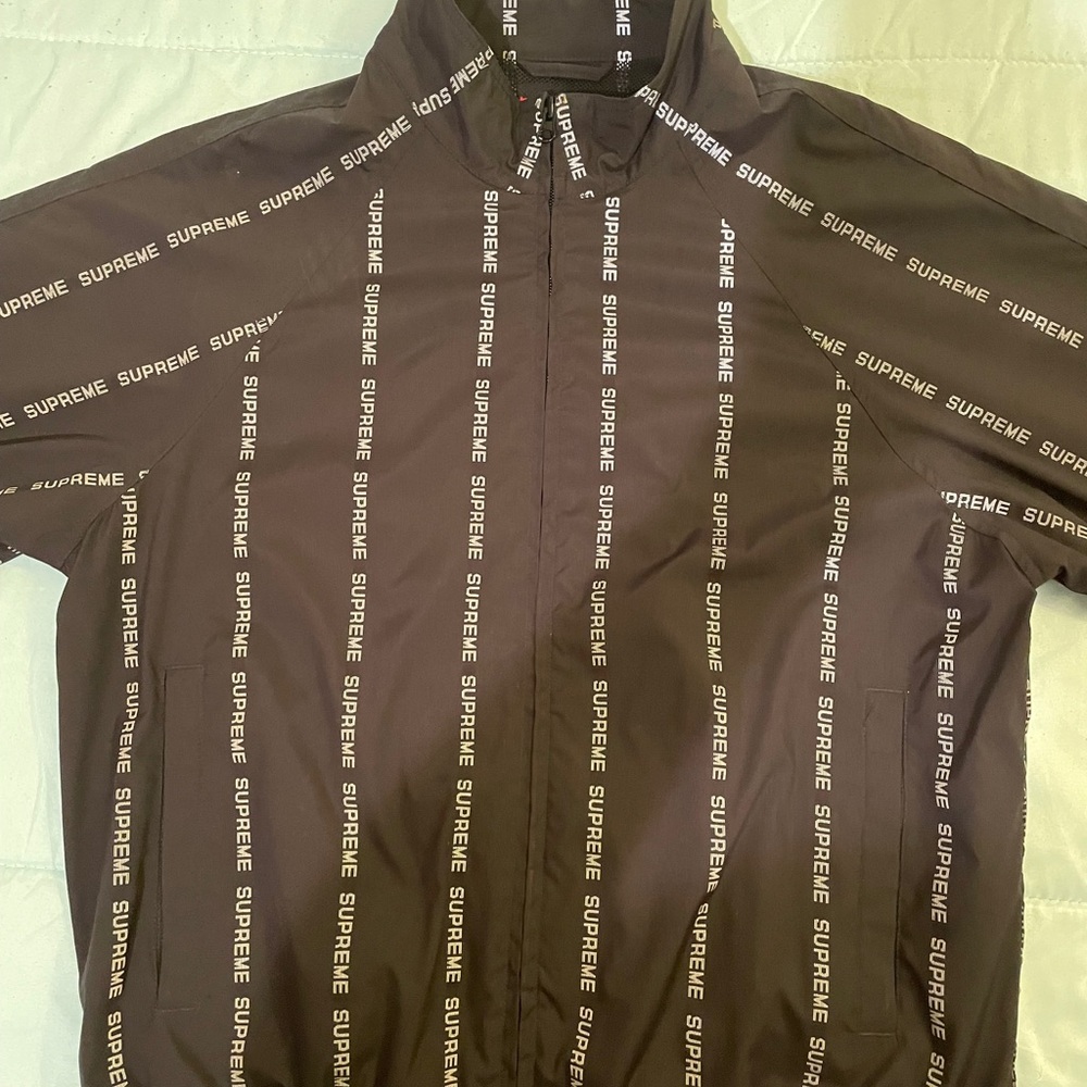 Supreme Reflective Text Track Jacket - Picture 2 of 13